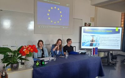Srečanje in pogovor z evropsko poslanko Zalo Tomašič na Strokovno izobraževalnem centru Brežice